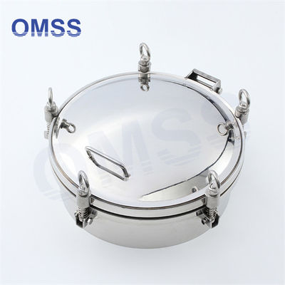 Round Metal Manhole Cover DN500 Stainless Steel Sanitary With Pressure