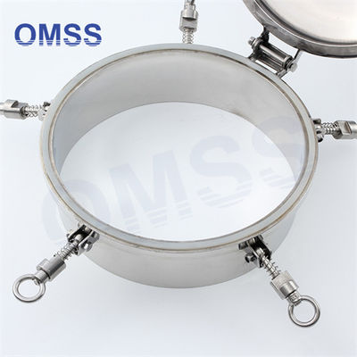 Round Metal Manhole Cover DN500 Stainless Steel Sanitary With Pressure