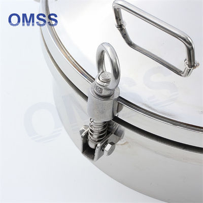 Round Metal Manhole Cover DN500 Stainless Steel Sanitary With Pressure