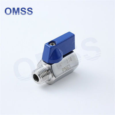 1/4 Inch Sanitary Ball Valve Male Female Stainless Steel Ball Mini Valve