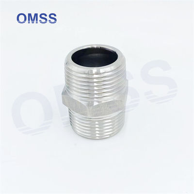 304 Stainless Steel Hex Nipple Male Female Elbow Industrial Pipe Fittings Hexagon Nipple