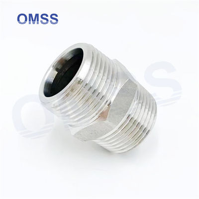 304 Stainless Steel Hex Nipple Male Female Elbow Industrial Pipe Fittings Hexagon Nipple