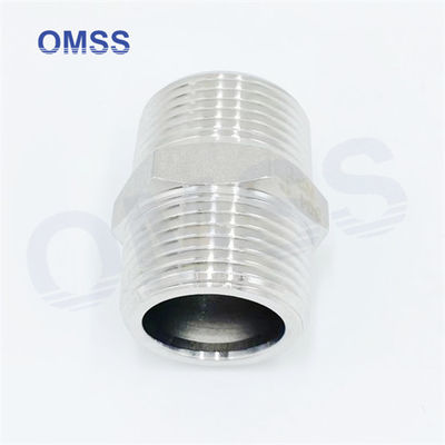 304 Stainless Steel Hex Nipple Male Female Elbow Industrial Pipe Fittings Hexagon Nipple