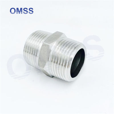 304 Stainless Steel Hex Nipple Male Female Elbow Industrial Pipe Fittings Hexagon Nipple