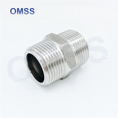 304 Stainless Steel Hex Nipple Male Female Elbow Industrial Pipe Fittings Hexagon Nipple