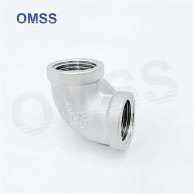 Female Screwed Pipe Fittings 304 1 1/2&quot; Stainless Steel BSP NPT 90 Degree Elbow