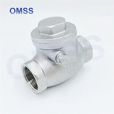 1 1/2&quot; Screwed Pipe Fittings Stainless Steel Threaded Swing Check Valve Fittings