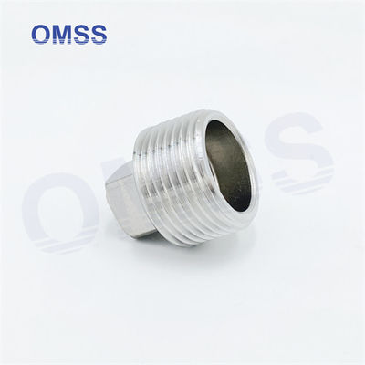 Stainless Steel Screwed Pipe Fittings 304 Square Hexagon Male Threaded Pipe Connector Plug