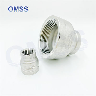 NPT BSP  Screwed Pipe Fittings 304 Stainless Steel Female 4&quot;x1&quot; Reducing Socket