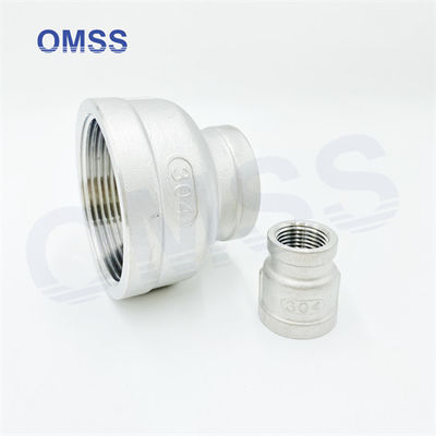 NPT BSP  Screwed Pipe Fittings 304 Stainless Steel Female 4&quot;x1&quot; Reducing Socket