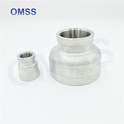 NPT BSP  Screwed Pipe Fittings 304 Stainless Steel Female 4&quot;x1&quot; Reducing Socket