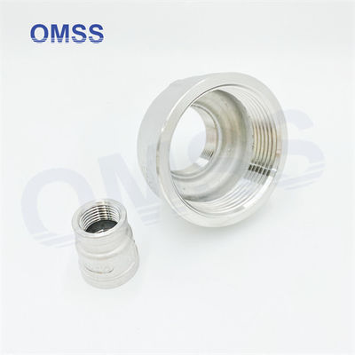 NPT BSP  Screwed Pipe Fittings 304 Stainless Steel Female 4&quot;x1&quot; Reducing Socket