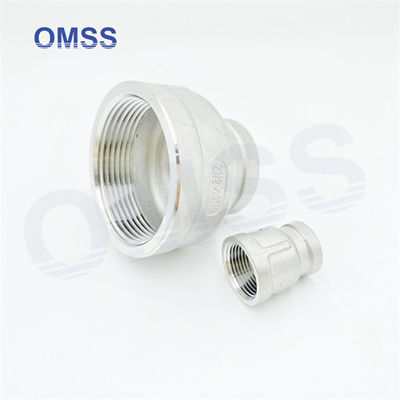 NPT BSP  Screwed Pipe Fittings 304 Stainless Steel Female 4&quot;x1&quot; Reducing Socket